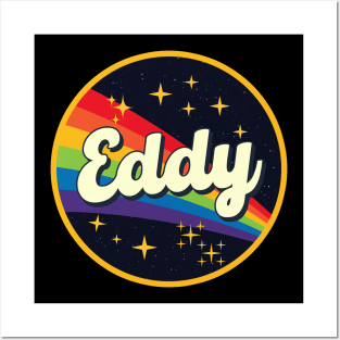 Eddy // Rainbow In Space Vintage Style Posters and Art